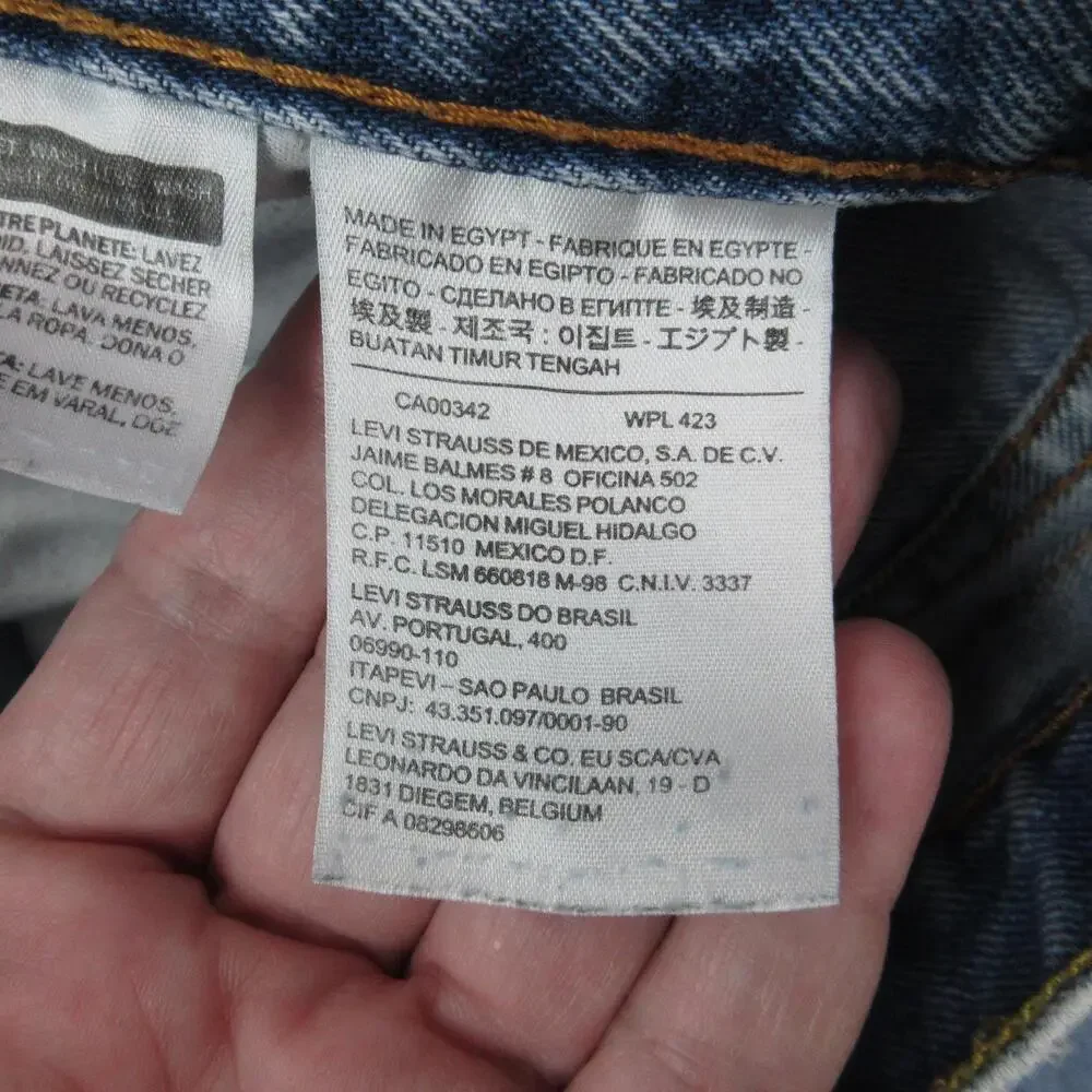 Levi's 550 Jeans Mens 36x32 Blue Relaxed Fit Tapered Leg Denim Pants 35x30.5*